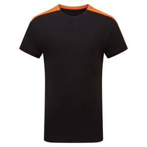 TriDri Childrens/Kids Performance Contrast T-Shirt / Black/Orange
